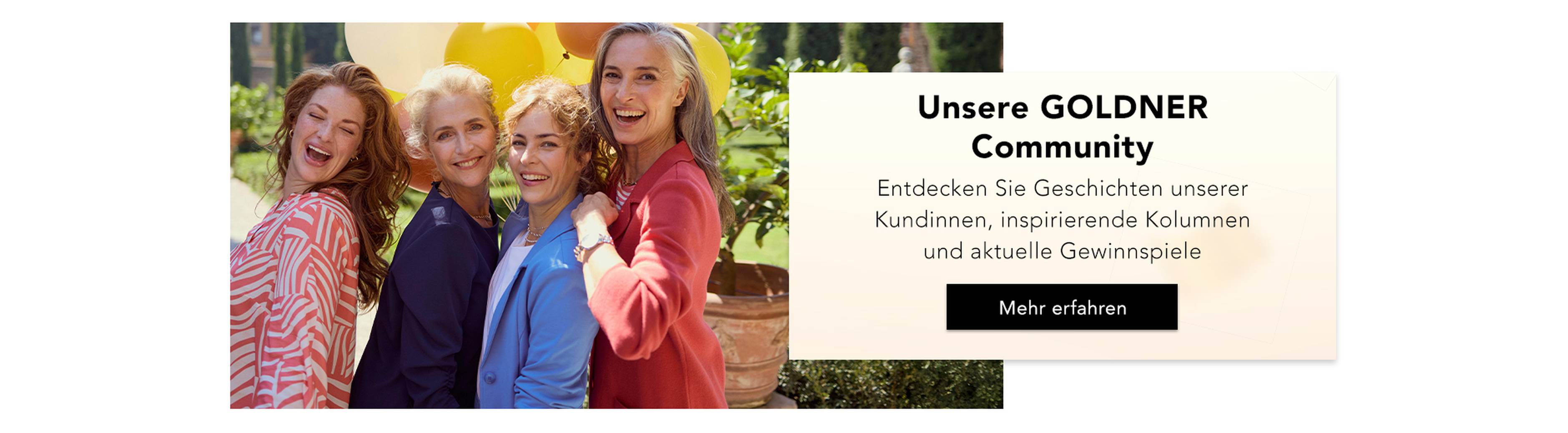 Stilvolle Damenmode 50+ in Gemeinschaft mit farbenfrohen Outfits
