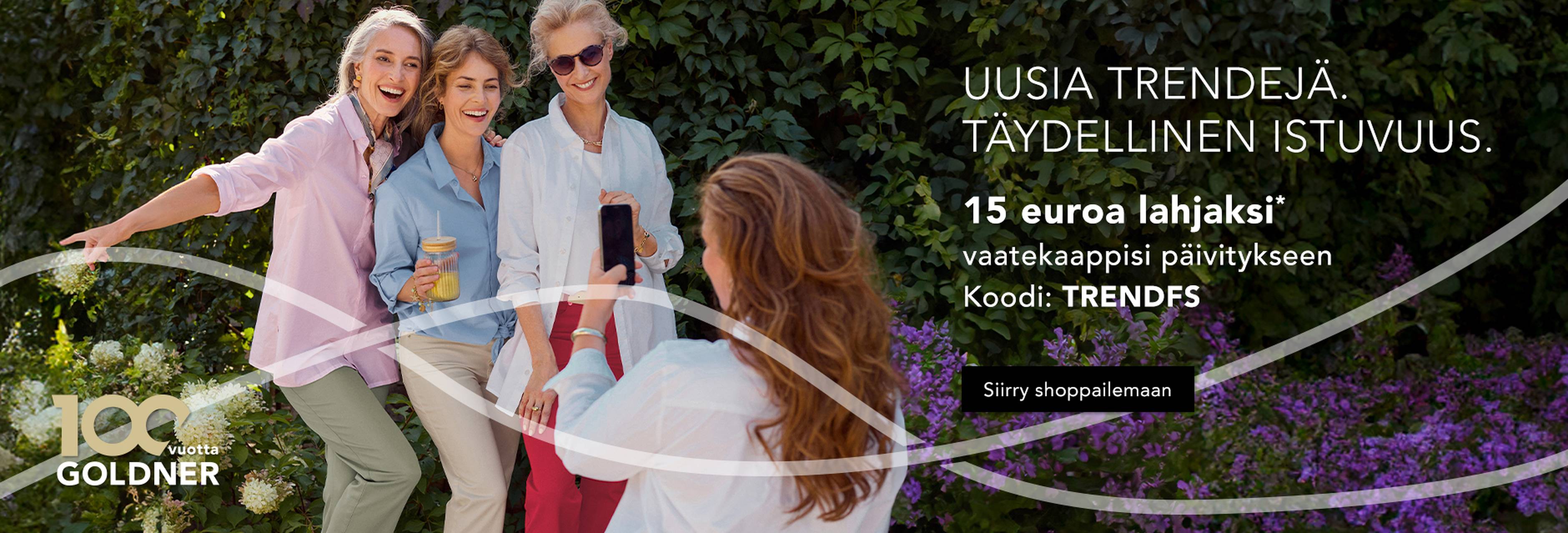 Ystävät modernissa naisten asussa – uudet GOLDNER-trendit, jotka istuvat täydellisesti