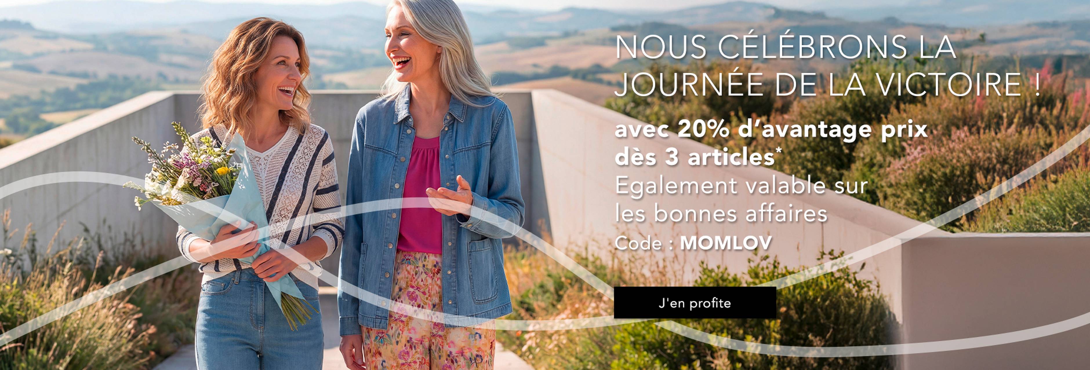 Soldes de mi-saison GOLDNER : jusqu'à 40 % de réduction sur la mode féminine et les vêtements d'été