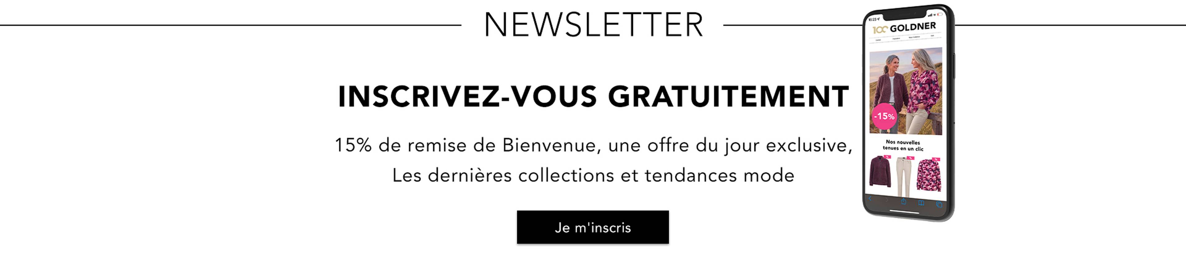 Obtenez 15% de réduction de bienvenue en vous inscrivant à la newsletter.