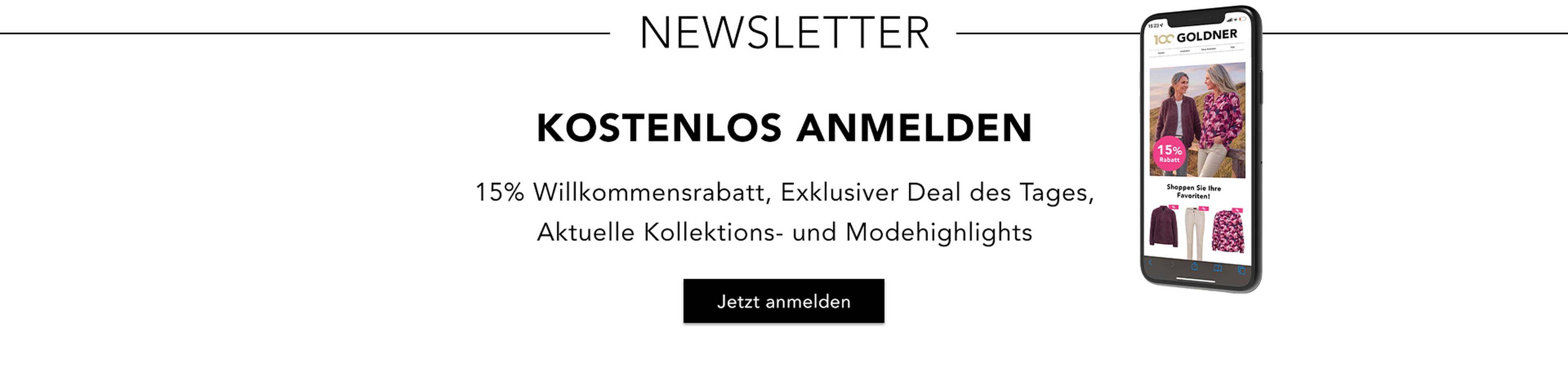 Jetzt 15% Willkommensrabatt bei der Anmeldung im Newsletter sichern