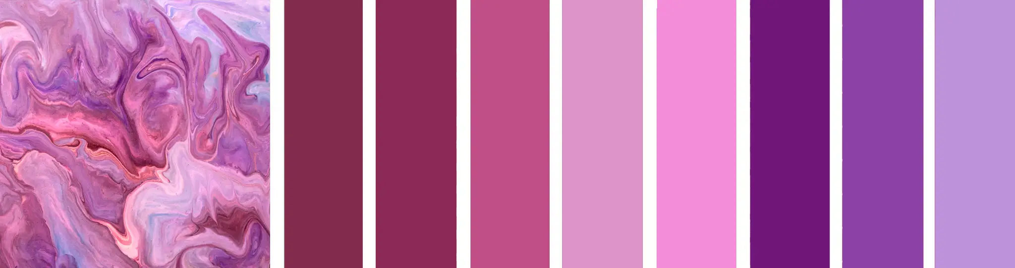 Farbpalette in Rosé, Pink & Lila: Von Pastell bis Beere