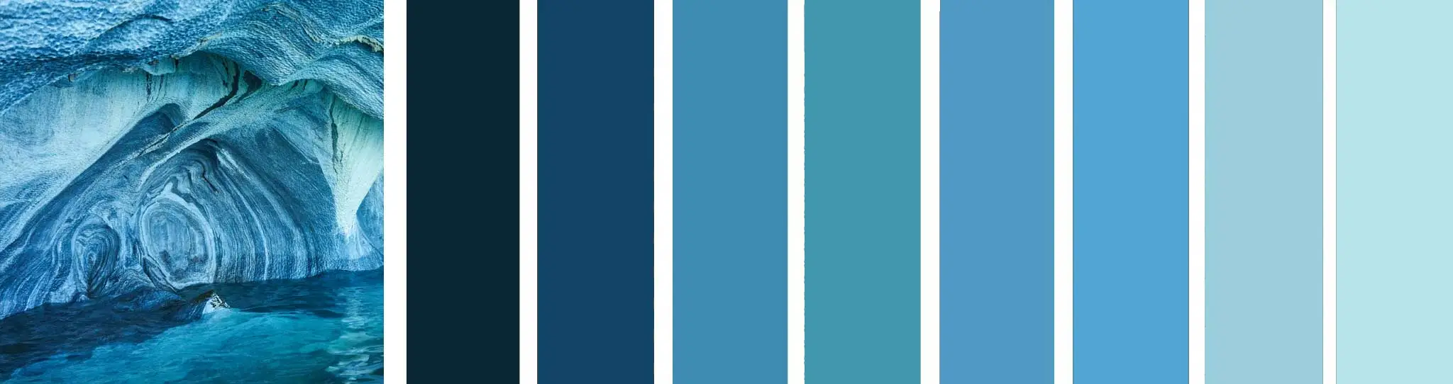 Farbpalette in Blau: Feiern Sie die blaue Stunde!