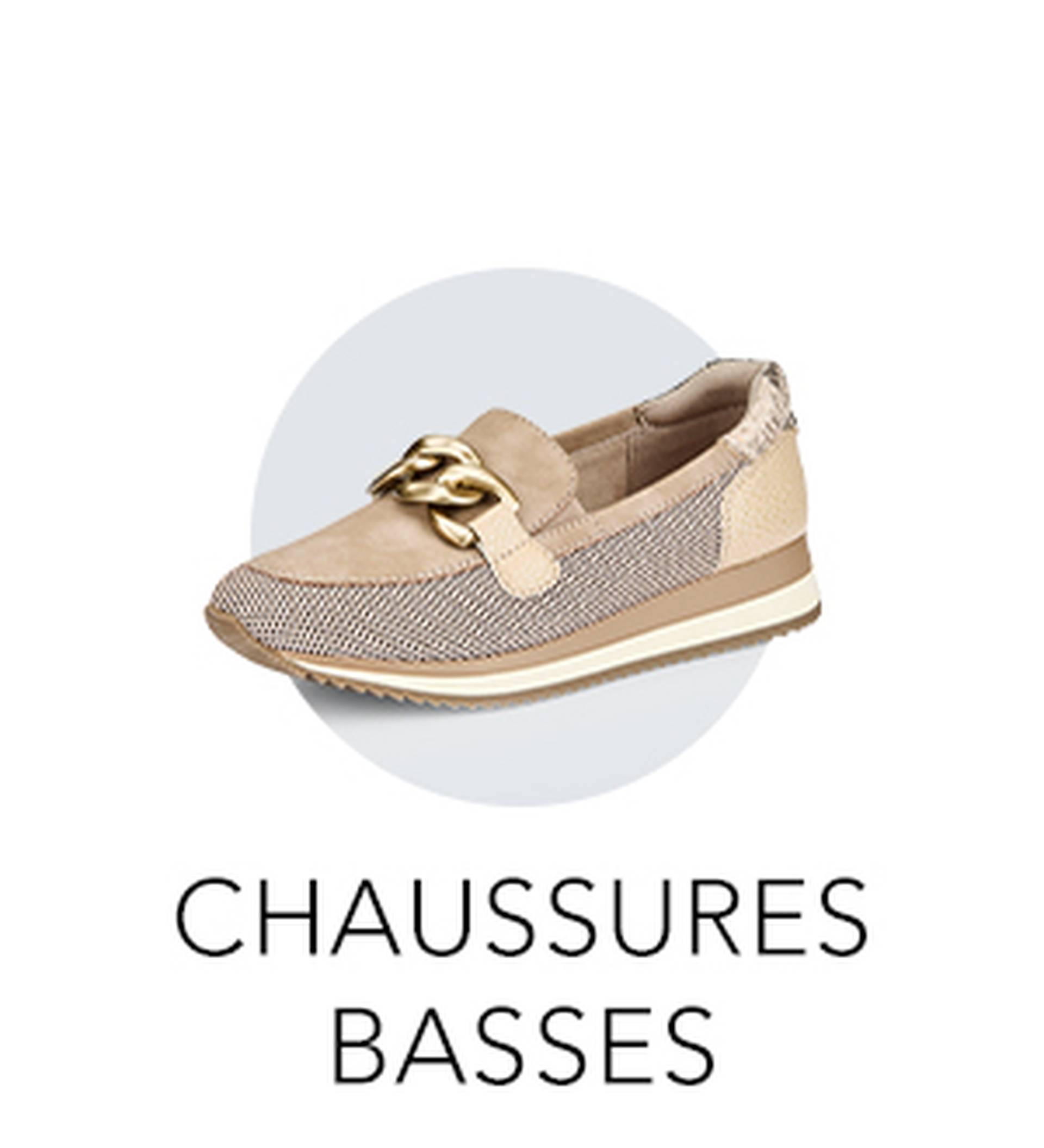 Chaussures basses beiges rehaussées de touches dorées, qui mettent en avant les modèles tendance et confortables de la marque GOLDNER.