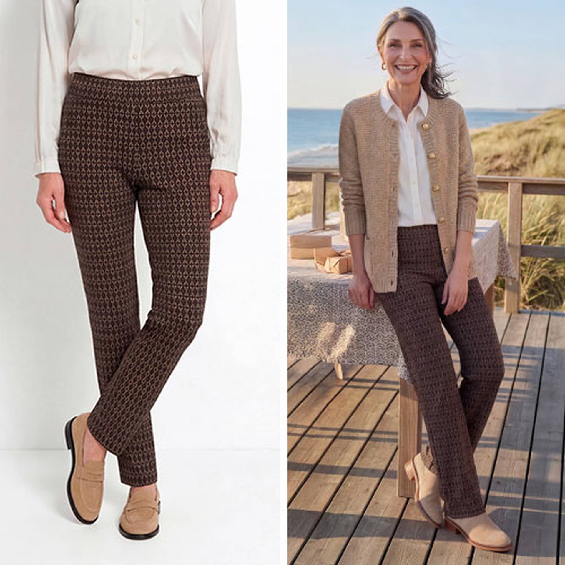 Tendance pantalon Culotte avec patch coloré