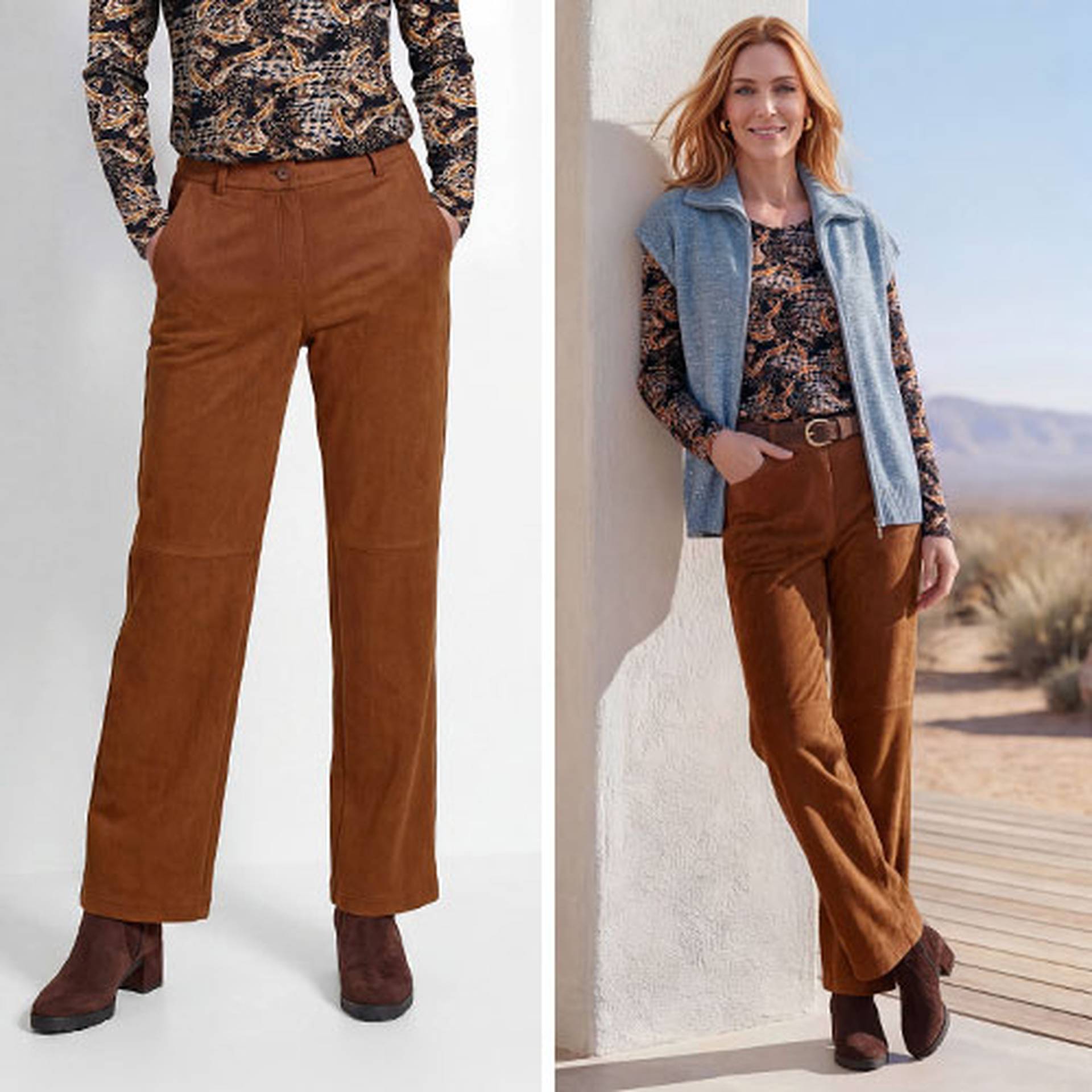 Tendance pantalon Culotte avec patch coloré