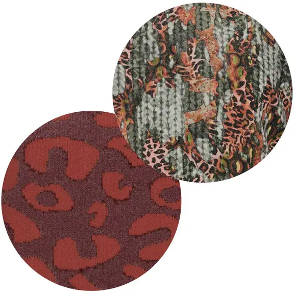 Oberflächen mit animal print