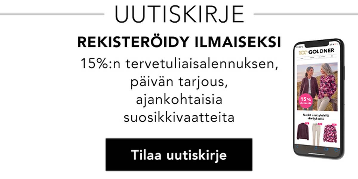 Saat 15 % tervetuliaisalennuksen nyt, kun rekisteröidyt uutiskirjeeseen.