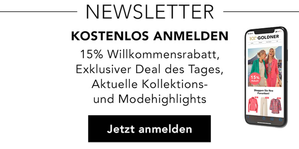 Jetzt 15% Willkommensrabatt bei der Anmeldung im Newsletter sichern