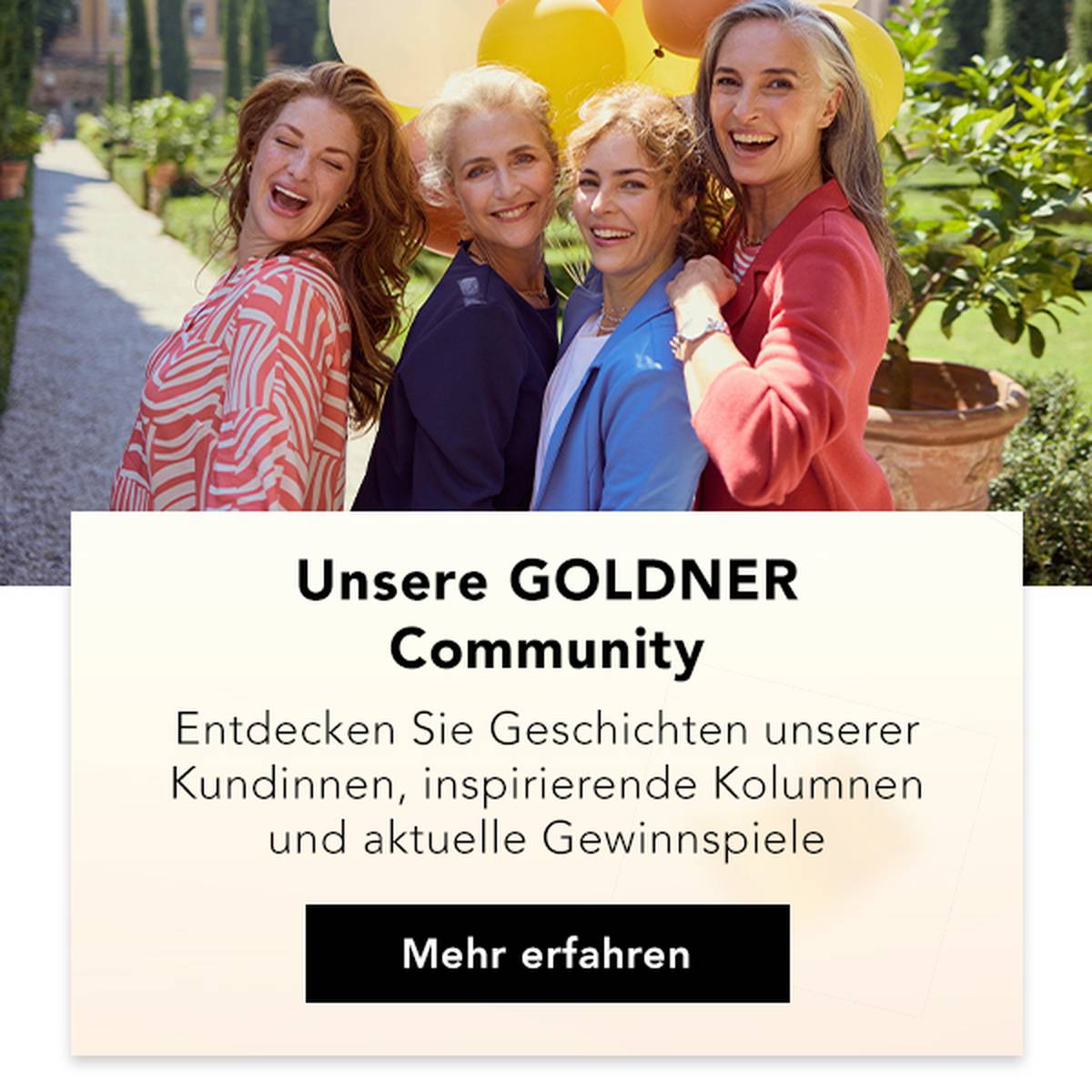 Stilvolle Damenmode 50+ in Gemeinschaft mit farbenfrohen Outfits