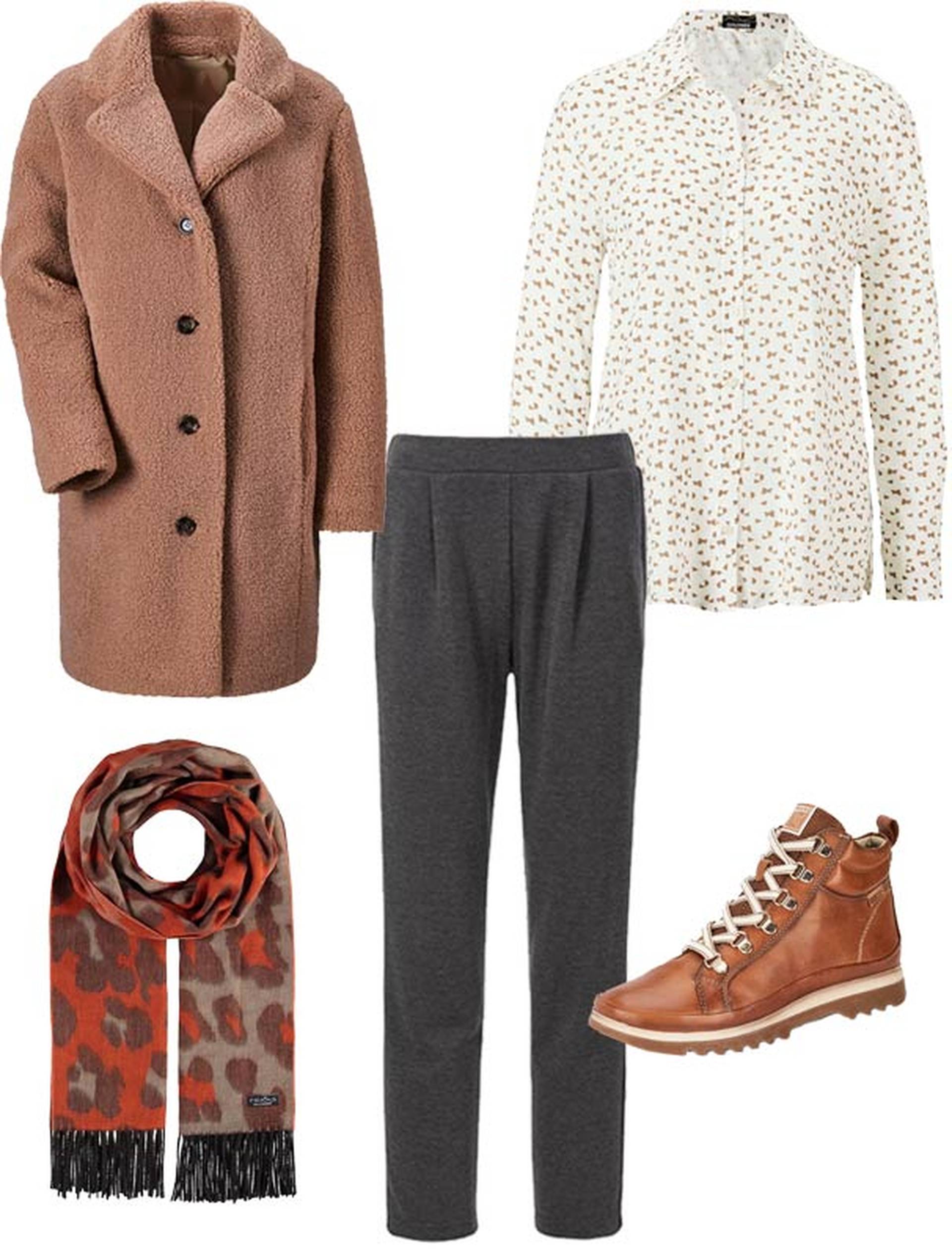 Outfit kuschliges Outdooroutfit für eine Karottenhose 