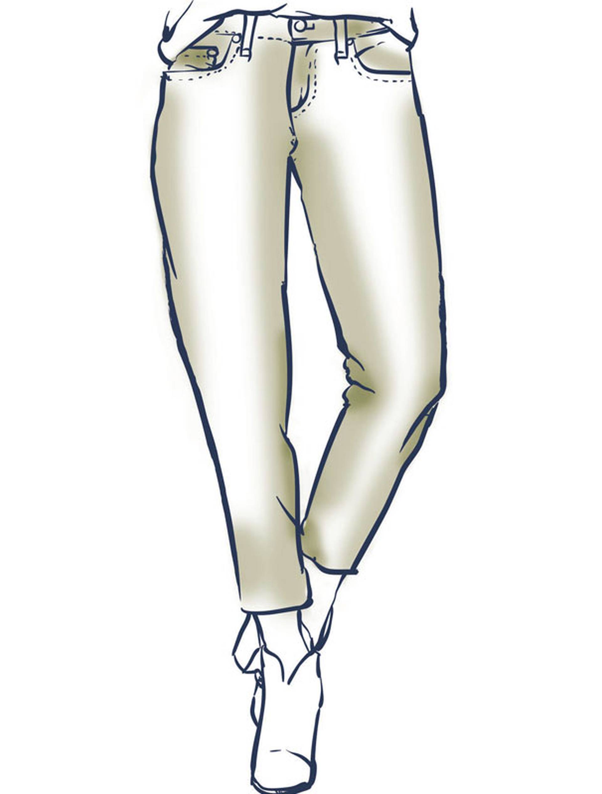 Qu'est-ce qu'un pantalon carotte - croquis technique d'un pantalon carotte pour femme