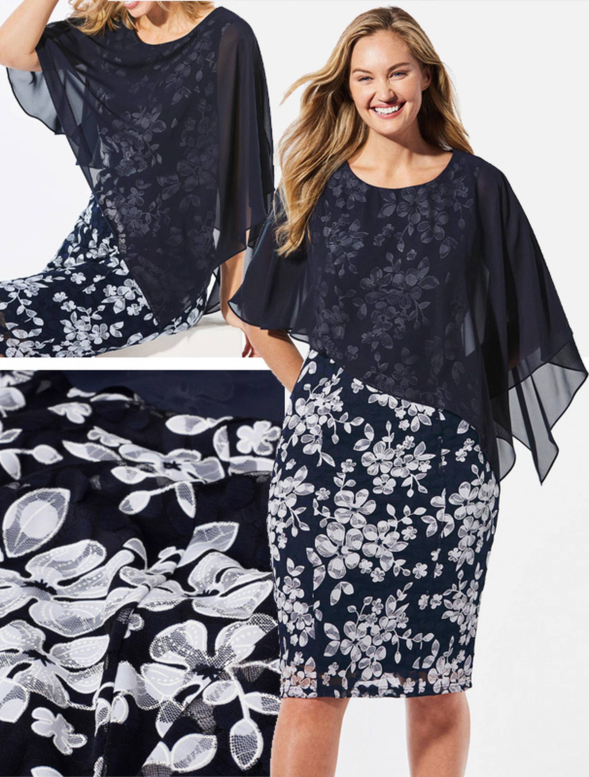 Femme en robe noire