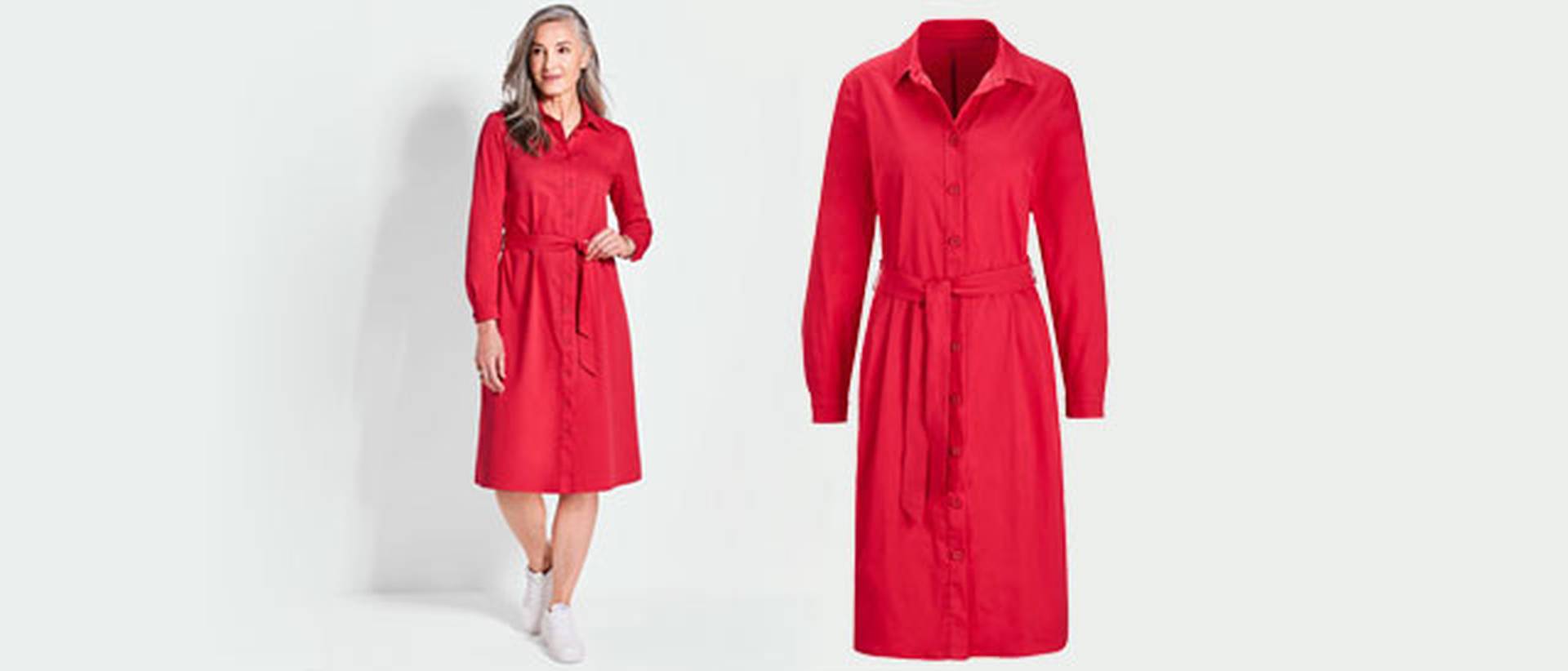 Modetrend Hemdblusenkleid