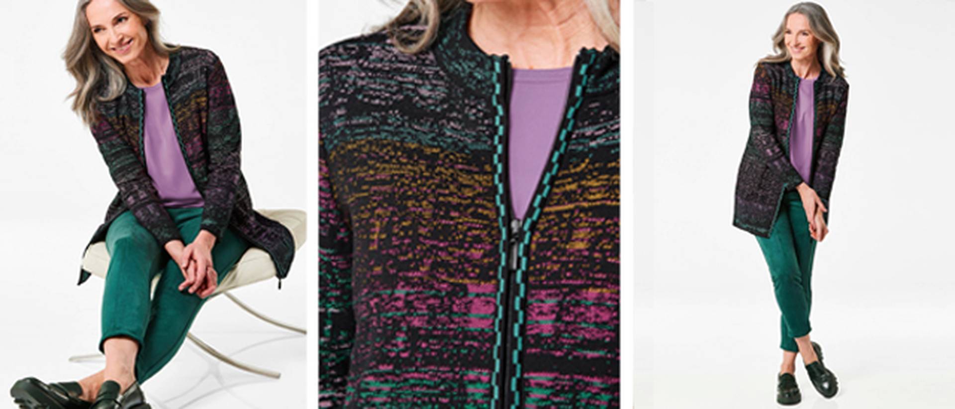 Outfit grüne Hose mit trendiger Farbkombination 