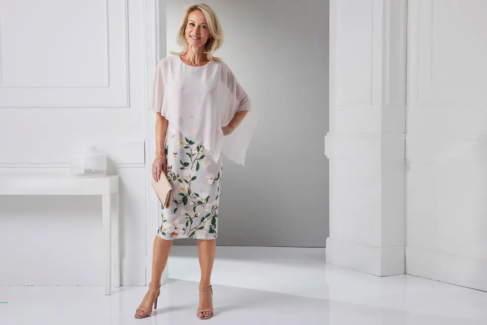 Vrouw in jurk