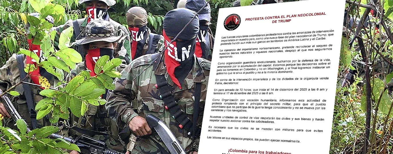 ELN anuncia paro armado