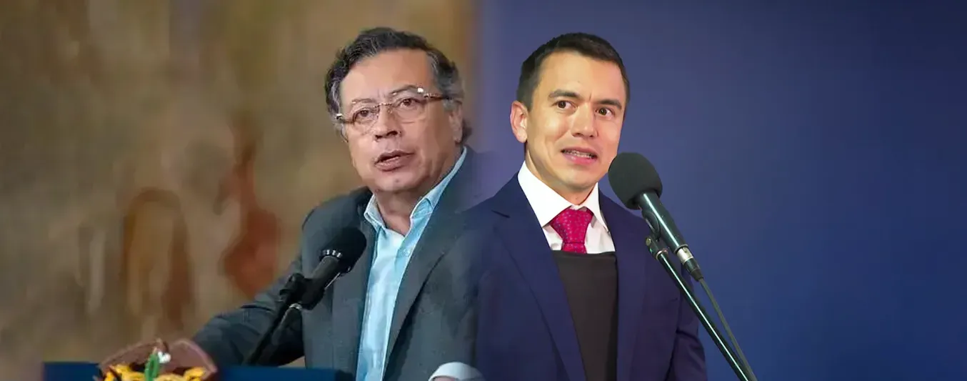 A través de un trino, el presidente de Ecuador, Daniel Noboa, acusó al presidente  Petro