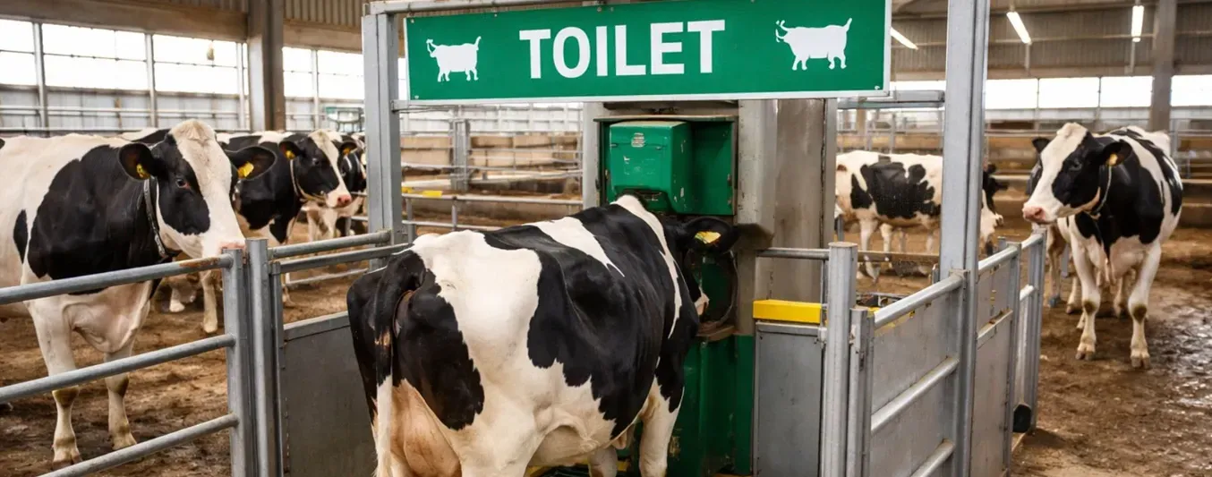 ¿Un baño para vacas?