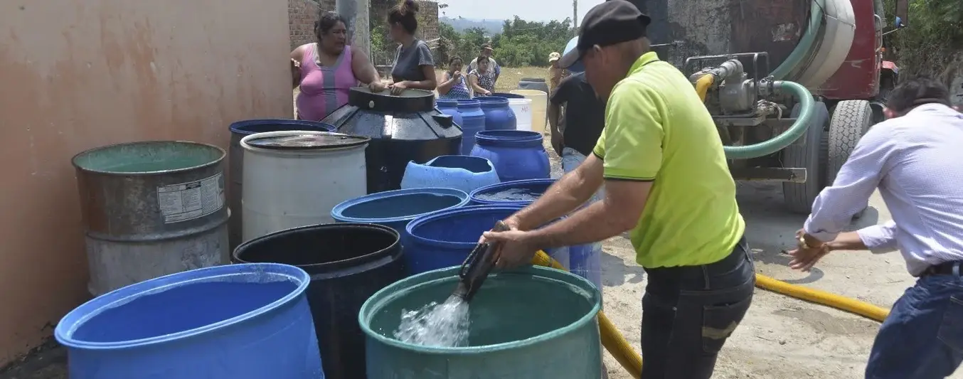 transporte de agua