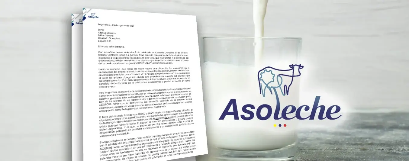 Asoleche responde con comunicado