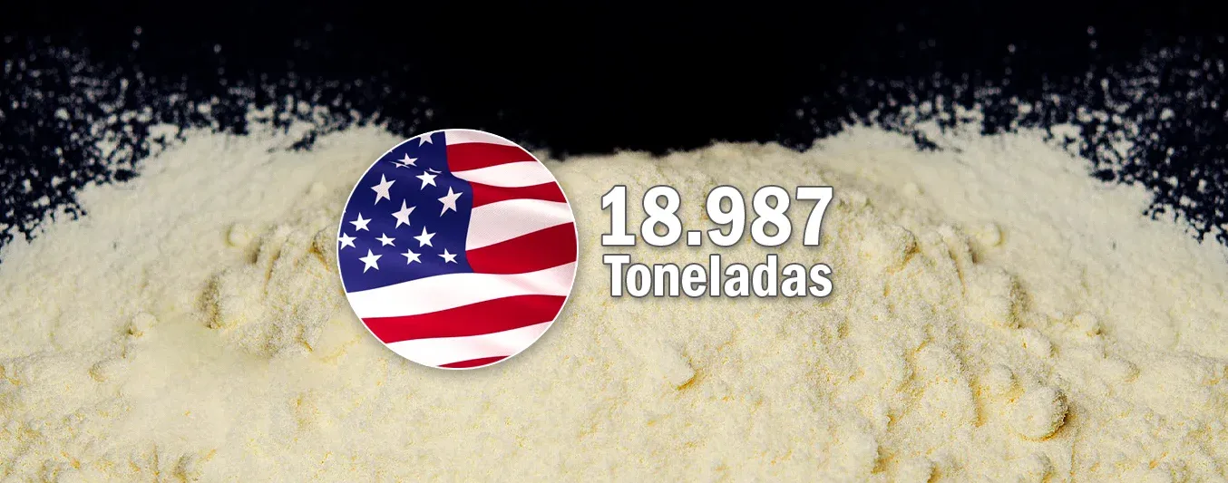 Ya se consumió el cupo de leche en polvo de Estados Unidos