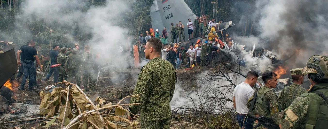 Accidente aéreo de avión hércules de las FAC