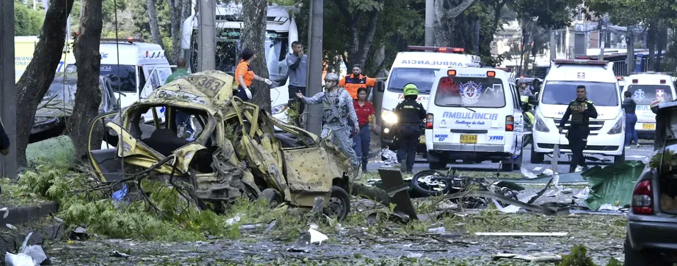 Atentado carro bomba en Cali