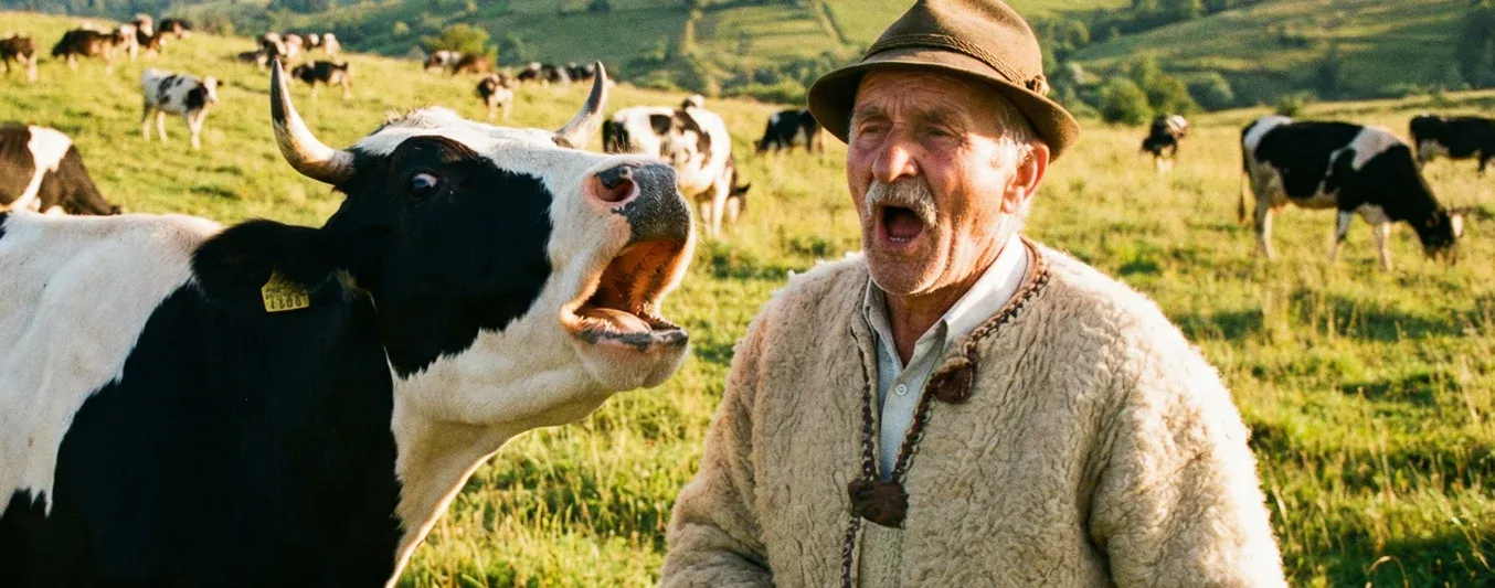 El aguero con vacas que no conocia