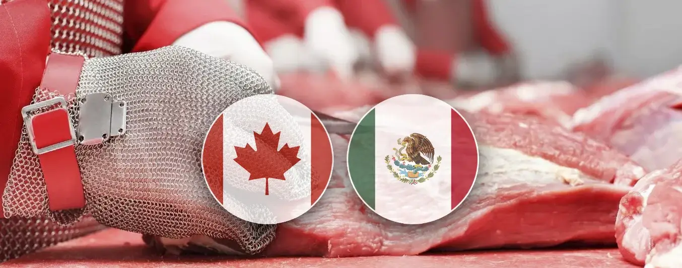Industria cárnica Canadá y México