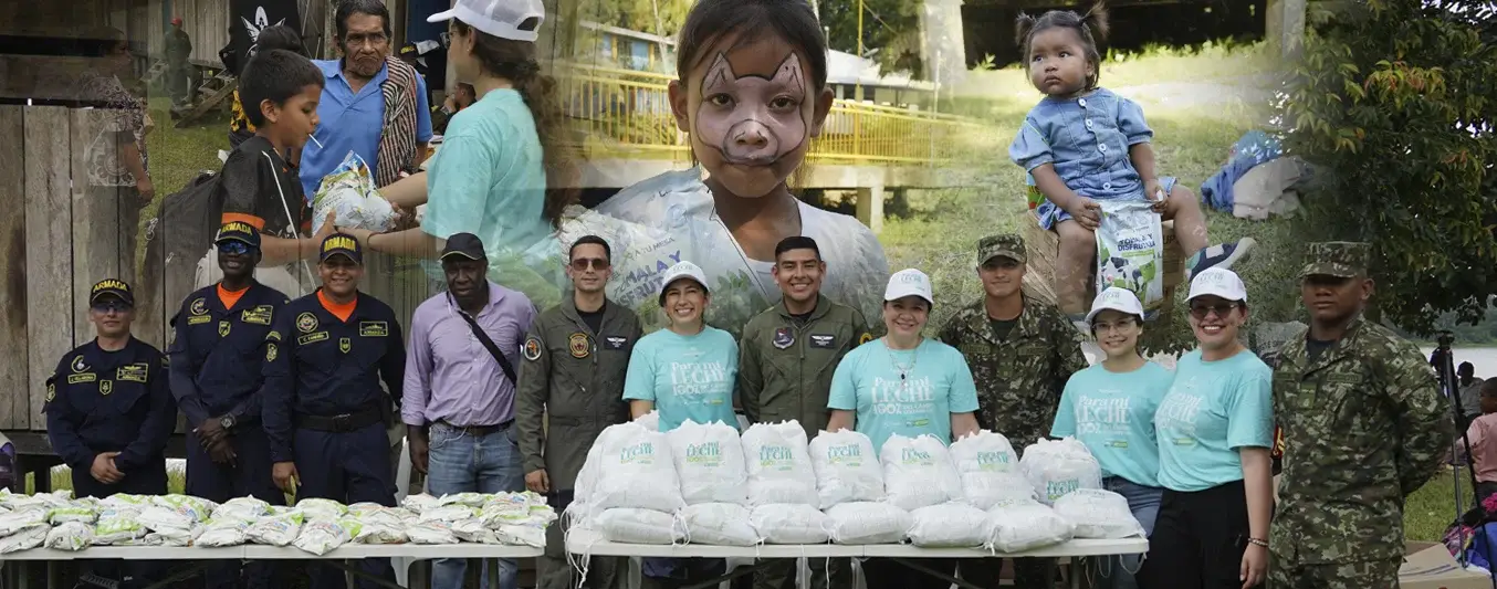 Entrega de leche en Amazonas
