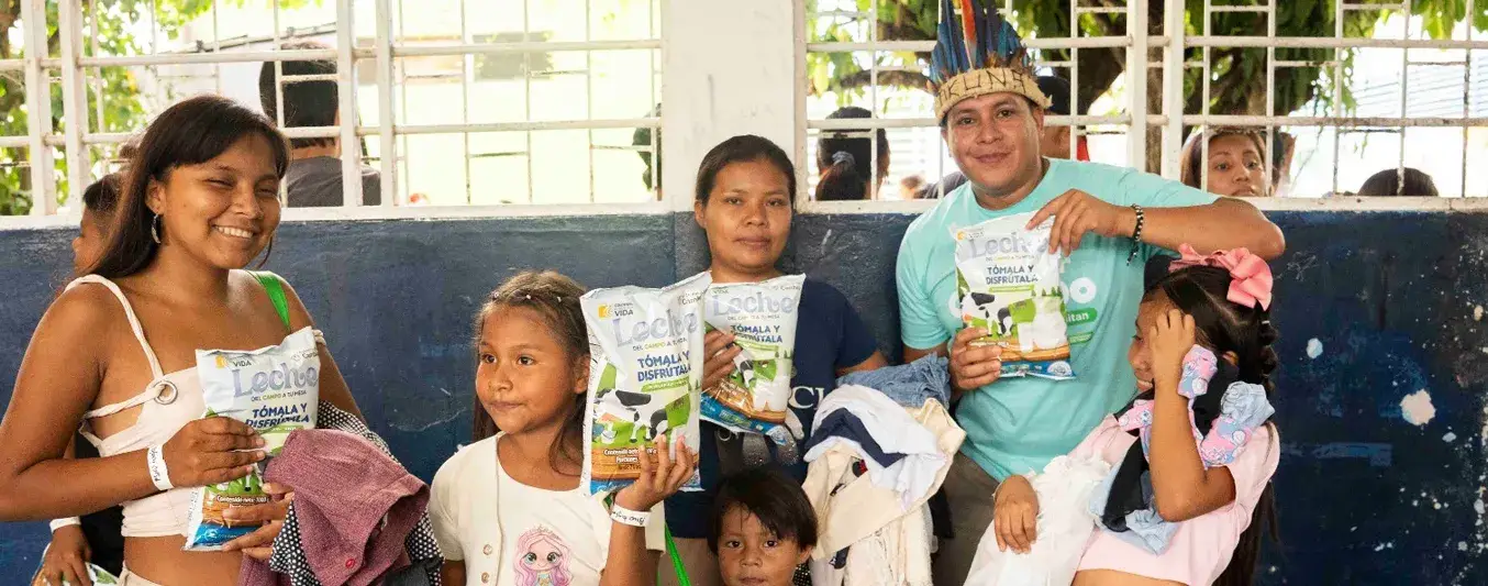 FNG entrega leche a población vulnerable