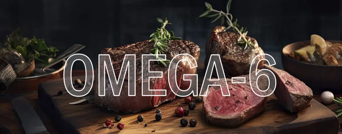 ácidos grasos Omega-6 en la carne