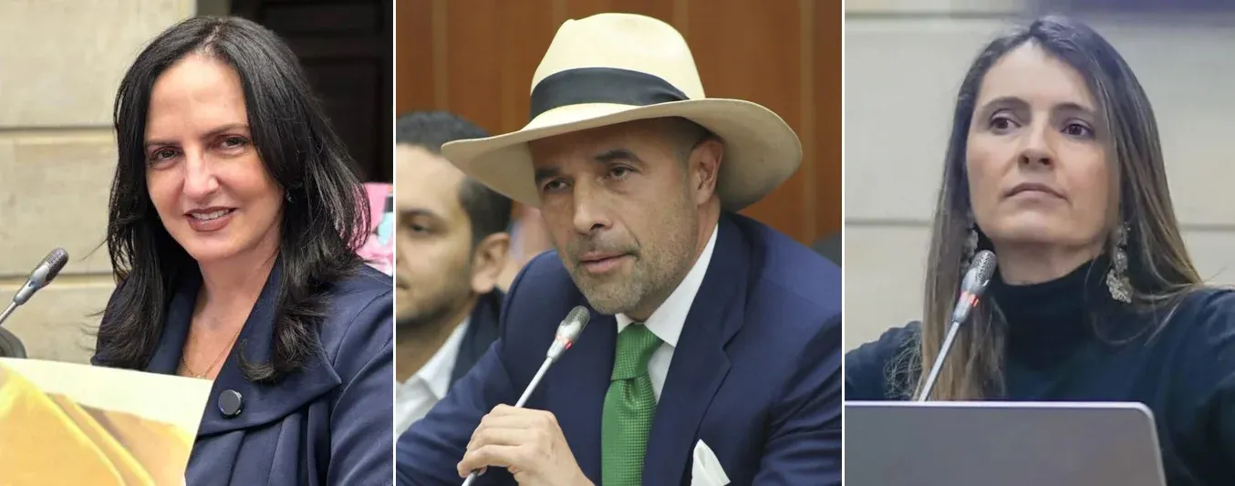 María Fernanda Cabal, Paloma Valencia y Andrés Guerra