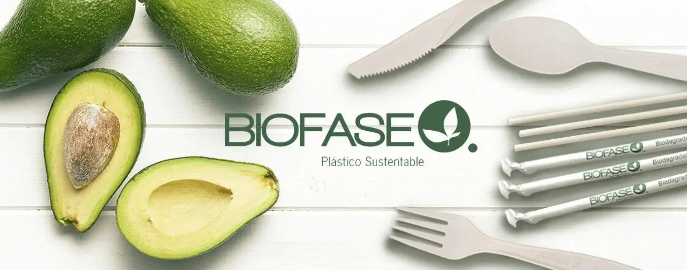 pepa de aguacate como productos de plástico