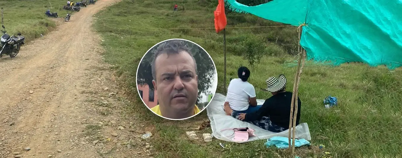 Carlos Escobar, el propietario de la finca que ha sido invadida 3 veces con el mismo argumento