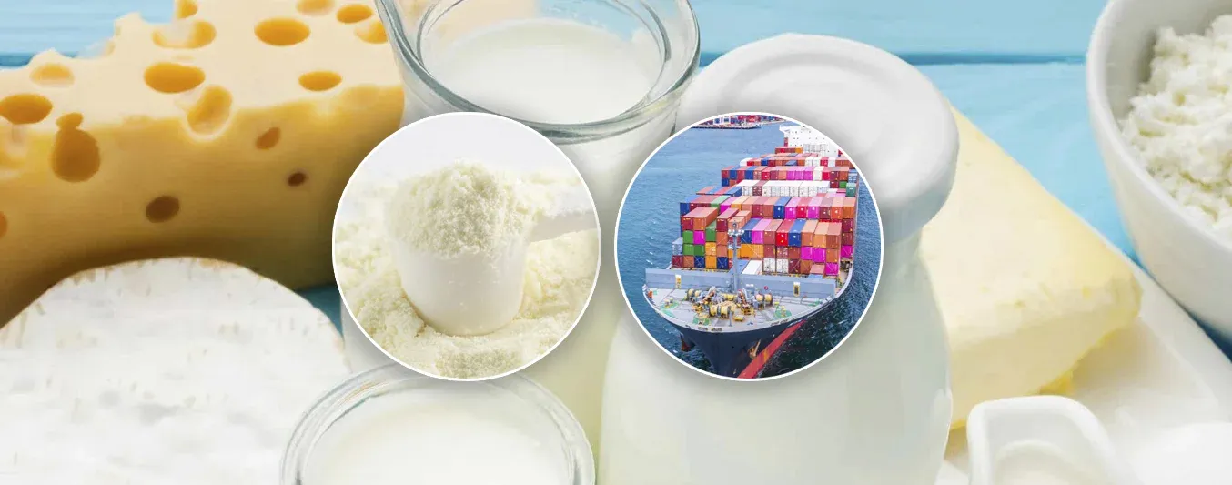 Importaciones de leche en polvo y otros derivados lácteos