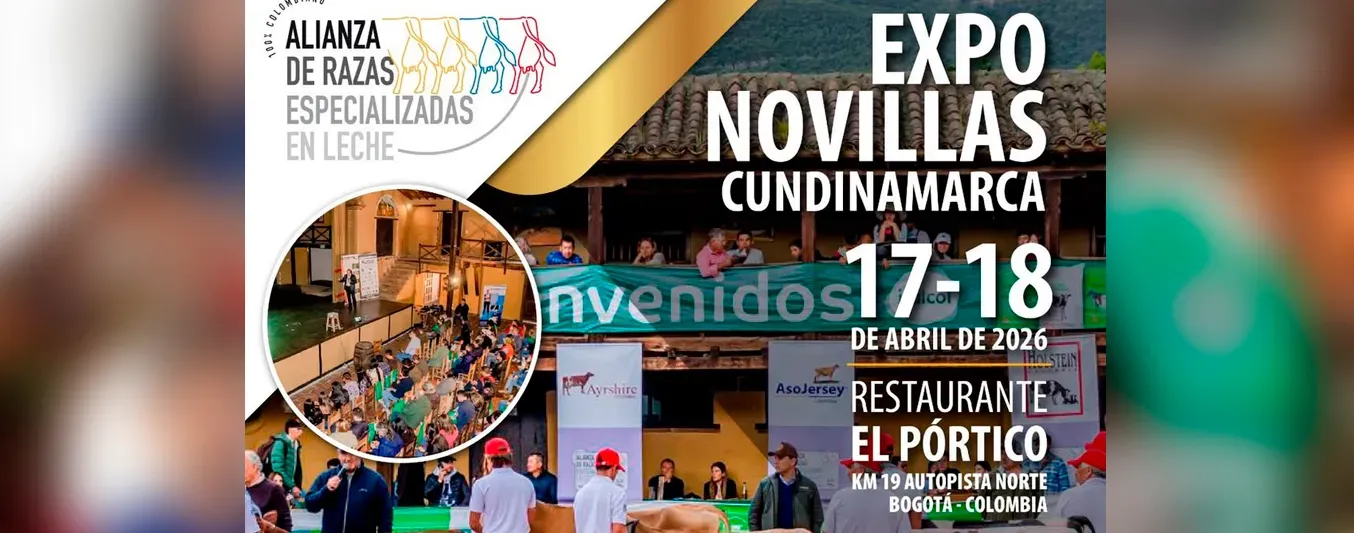 Las 3 asociaciones de razas especializadas de leche adelantarán el evento Exponovillas Cundinamarca