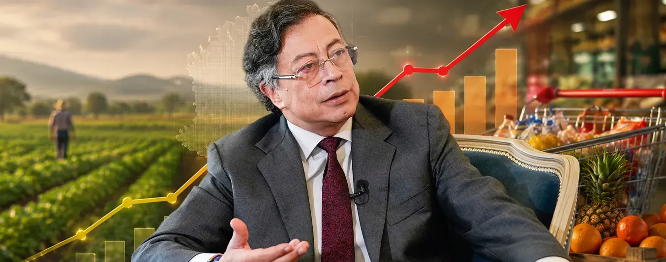 El presidente Petro achaca el alza de los alimentos a los productores