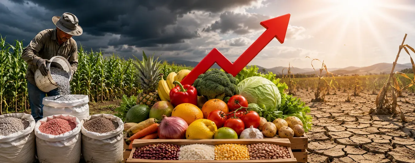 Precios de los alimentos han subido y pueden seguir subiendo por el Niño en 2026