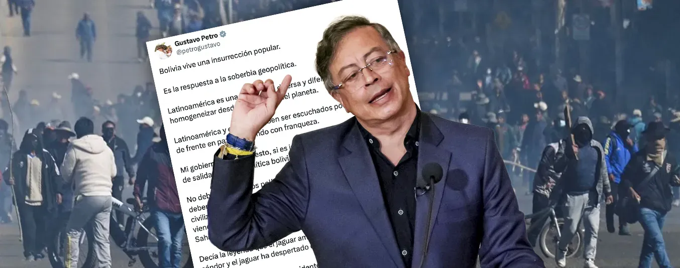 Presidente Petro sobre protestas en Bolivia