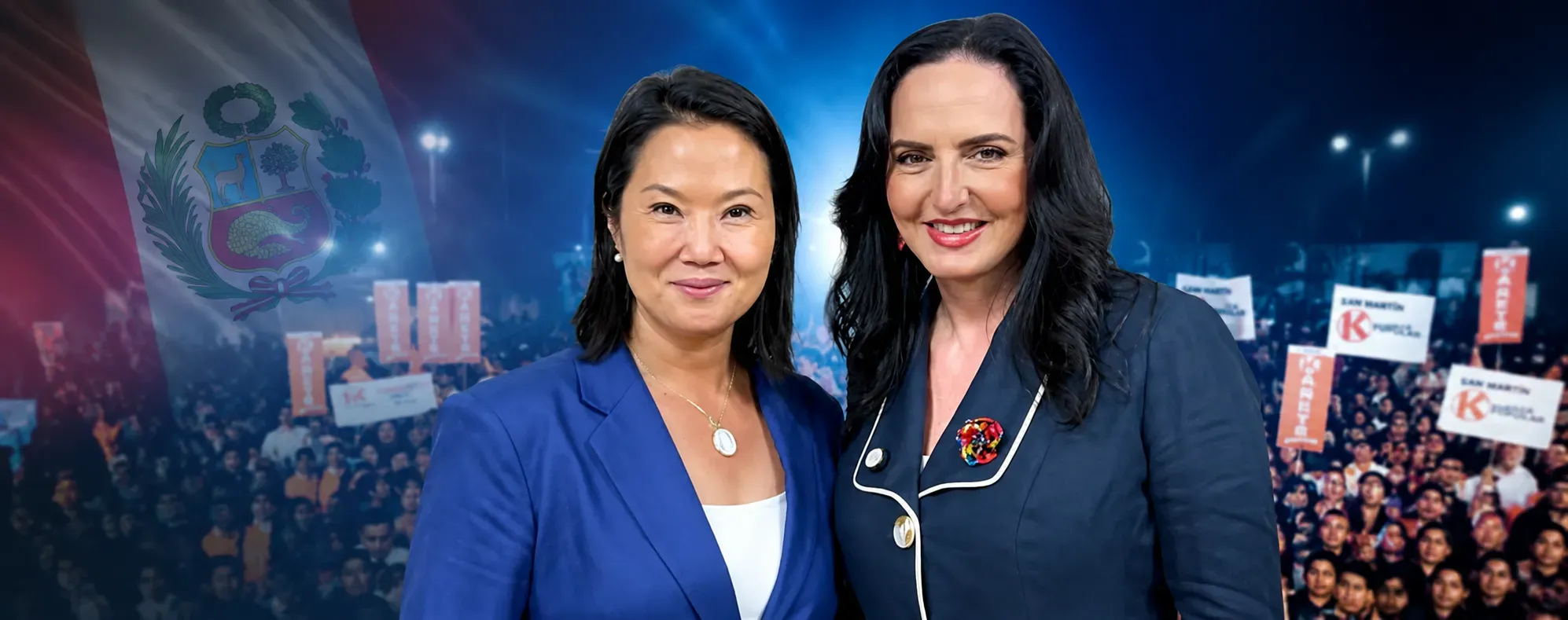 María Fernanda Cabal acompañó a Keiko Fujimori en las elecciones en Perú