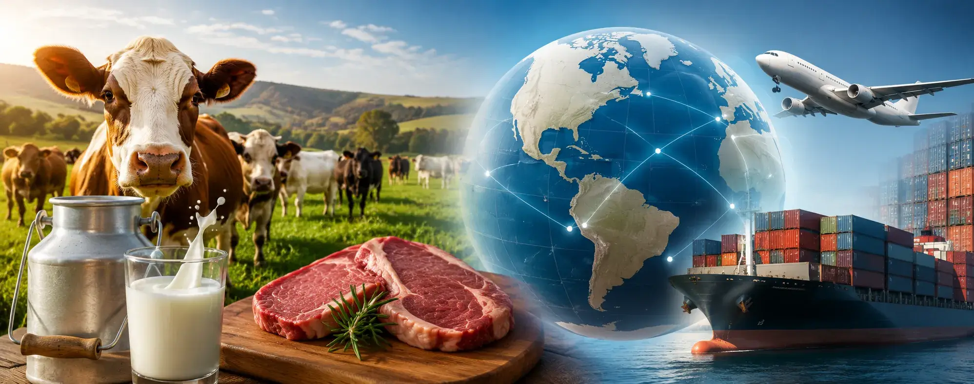 Exportaciones ganaderas (carne, ganado y lácteos)