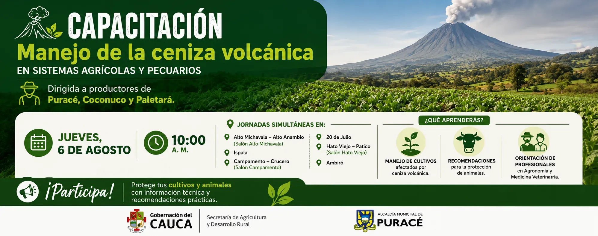 capacitación para proteger cultivos