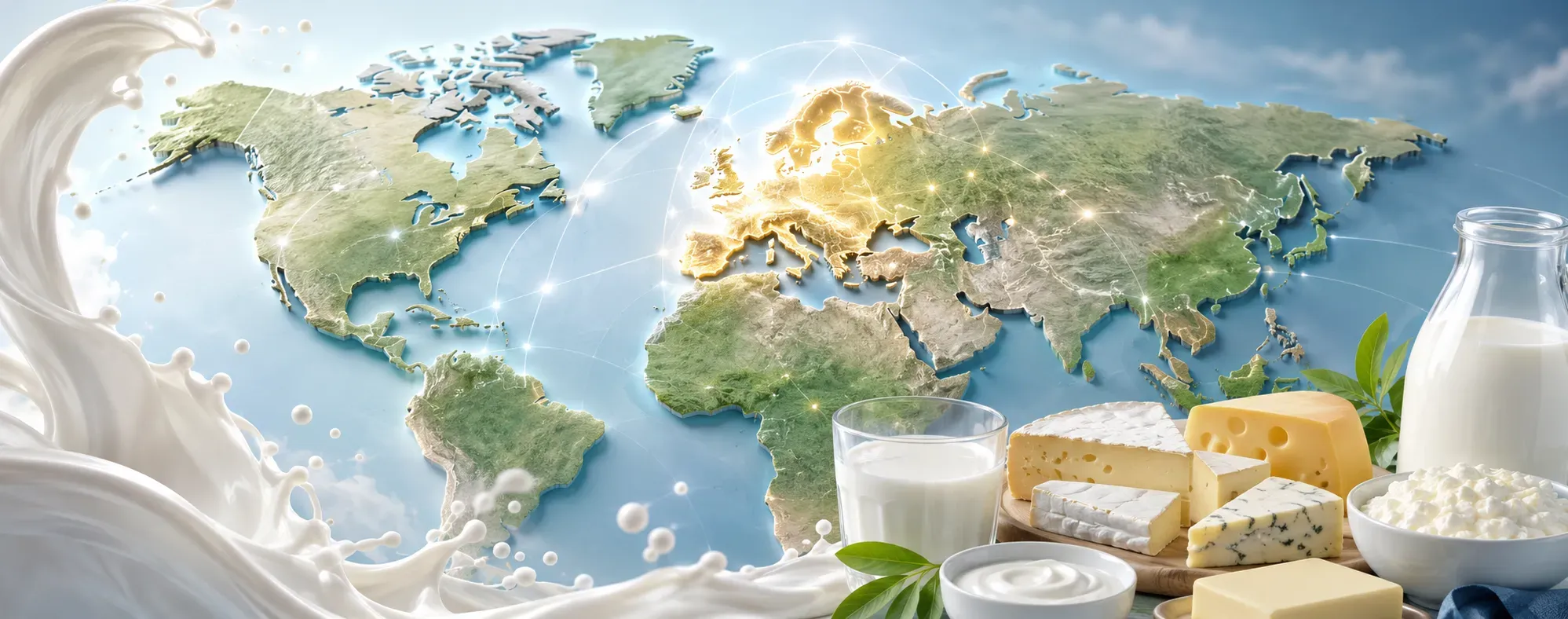 Ranking de los continentes que más consumen leche y derivados lácteos