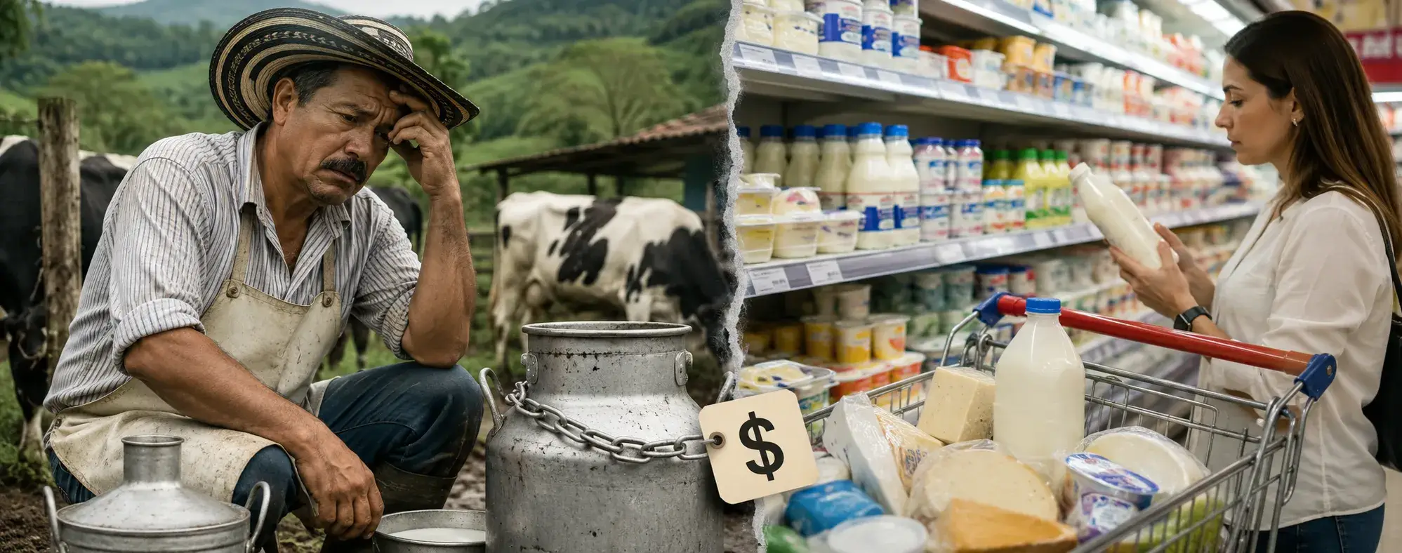 Los productores aseguran que venden la leche por debajo de sus costos de producción