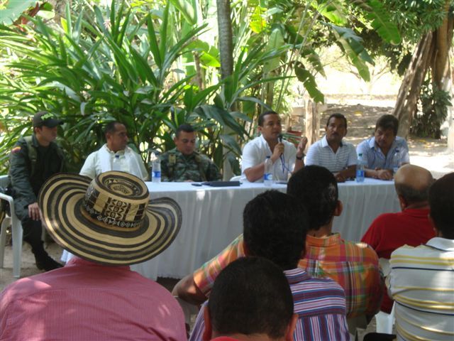 Reunión de seguridad en Santa Ana, Magdalena