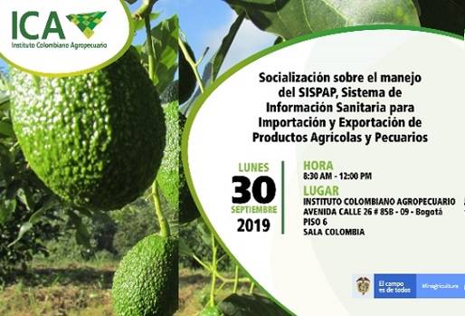ICA, jornadas sobre aplicativo SISPAP, Sistema de Información Sanitaria para la Importación y Exportación de Productos Agrícolas y Pecuarios, importación, exportación, CONtexto ganadero, economía