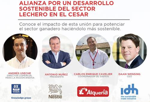 la Alianza por un desarrollo sostenible del sector lechero en el Cesar, Alquería, Nestlé, Yara Colombia, idh, IDH Holanda, ganadería sostenible en el cesar, iniciativa ganadería sostenible Cesar, fedegan, ganadería sostenible Colombia, ayudas a pequeños productores, pequeños ganaderos, ganaderos, ganaderos colombia, ganado, bovinos, ganado bovino, Ganadería, ganadería colombia, noticias ganaderas, noticias ganaderas colombia, CONtexto ganadero, contextoganadero