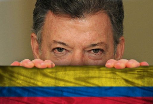 El candidato presidente, Juan Manuel Santos, se ha 'escondido' de todos los debates públicos. Foto: CONtexto Ganadero. Juan Manuel Santos escondido.